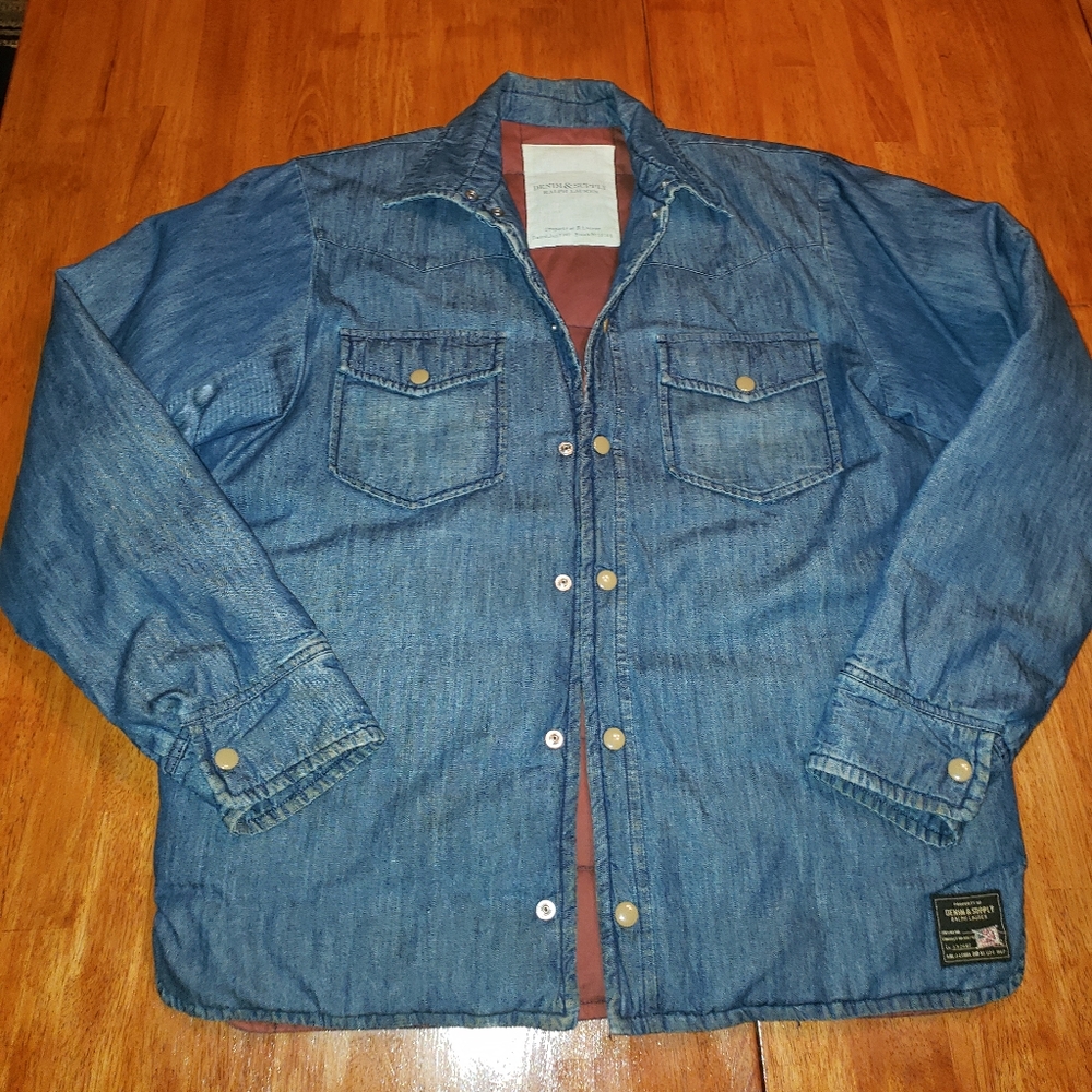Denim and supply ralph lauren puffer shirt jacket